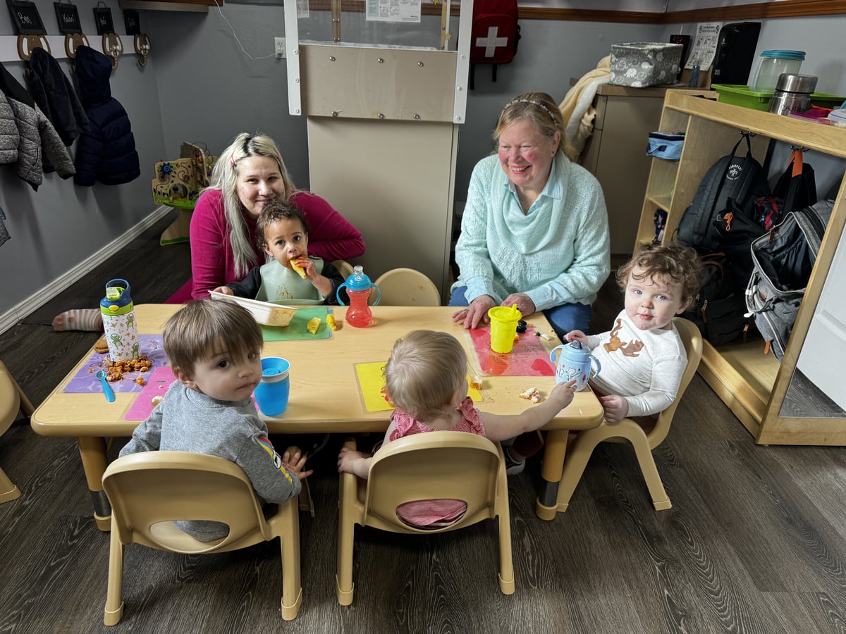 Young toddlers celebrating at Nurture with Care Kids Academy Oak Harbor